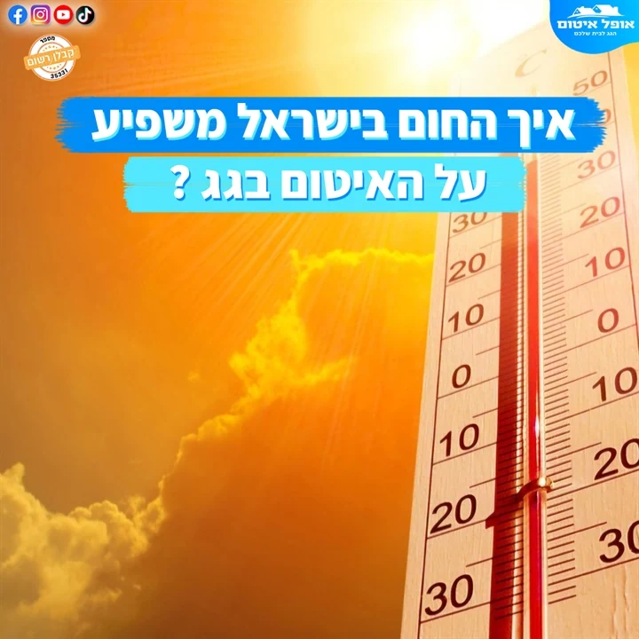 איך החום בישראל משפיע על האיטום בגג